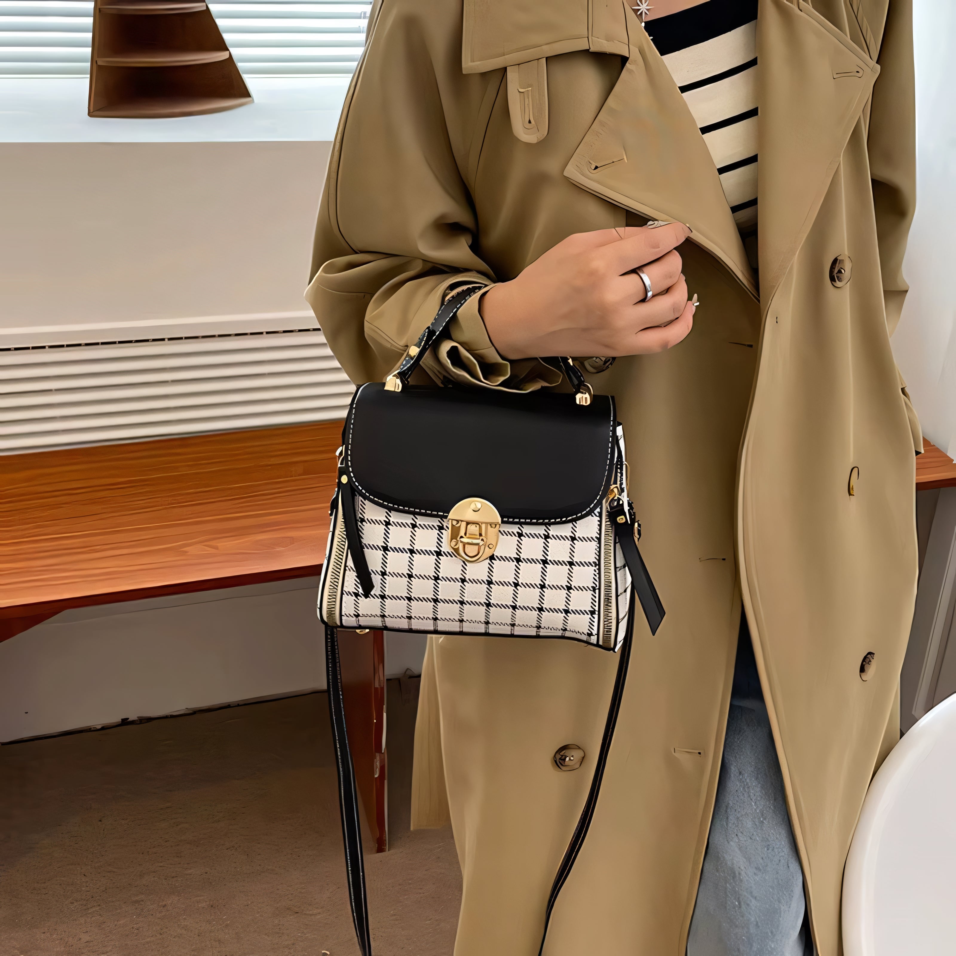 Vittoria Plaid Mini Bag