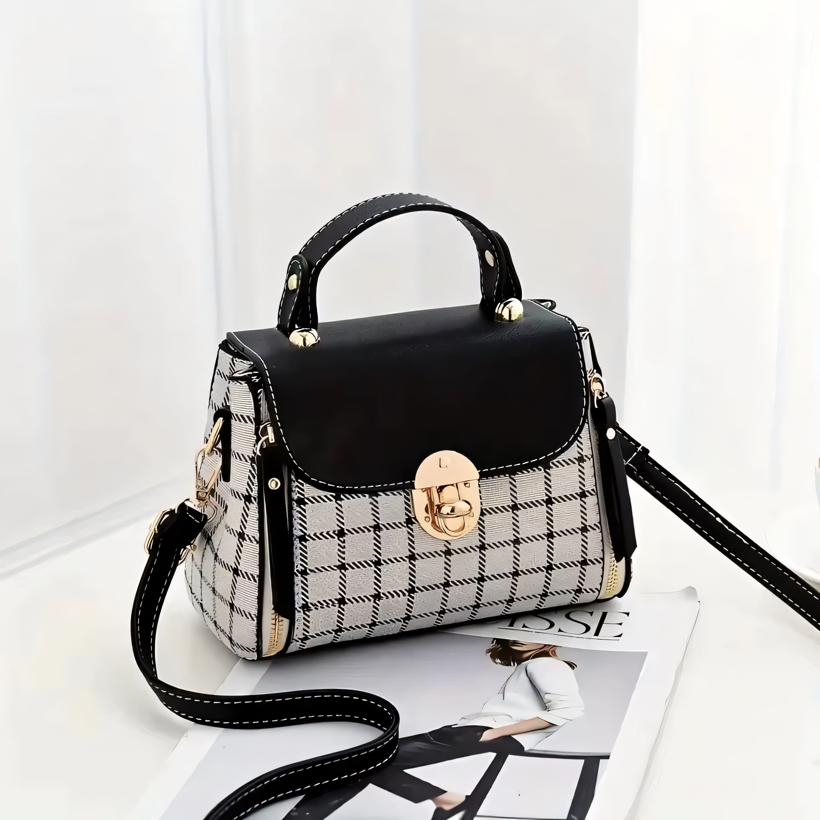 Vittoria Plaid Mini Bag