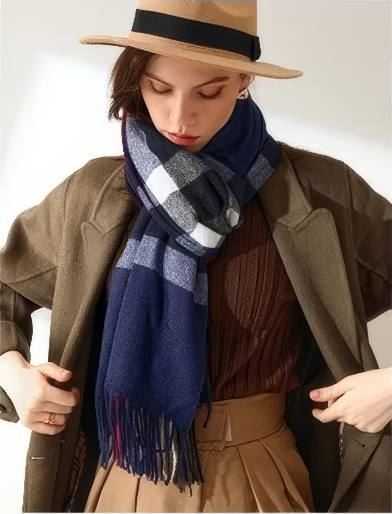 Caldo Plaid Scarf