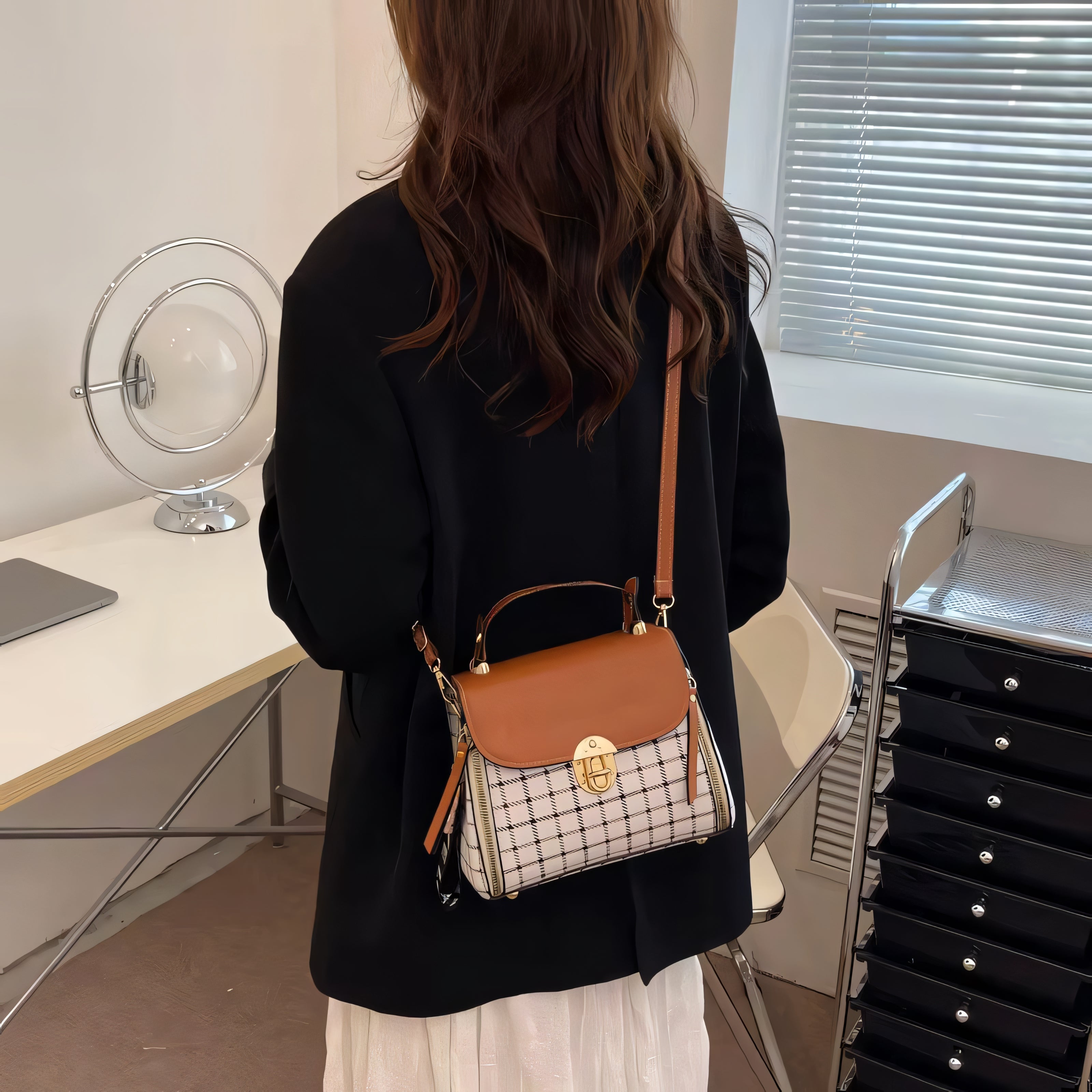 Vittoria Plaid Mini Bag