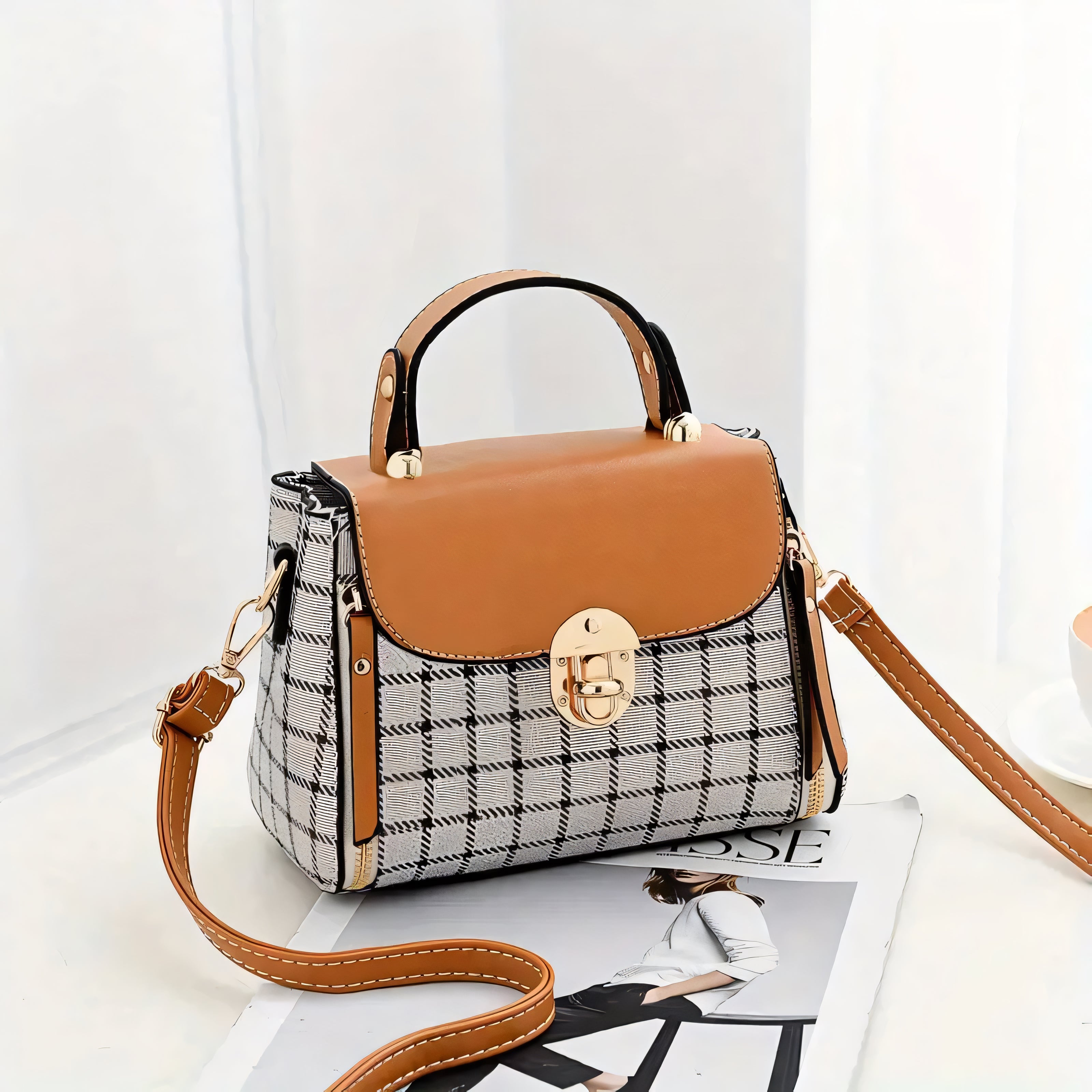 Vittoria Plaid Mini Bag