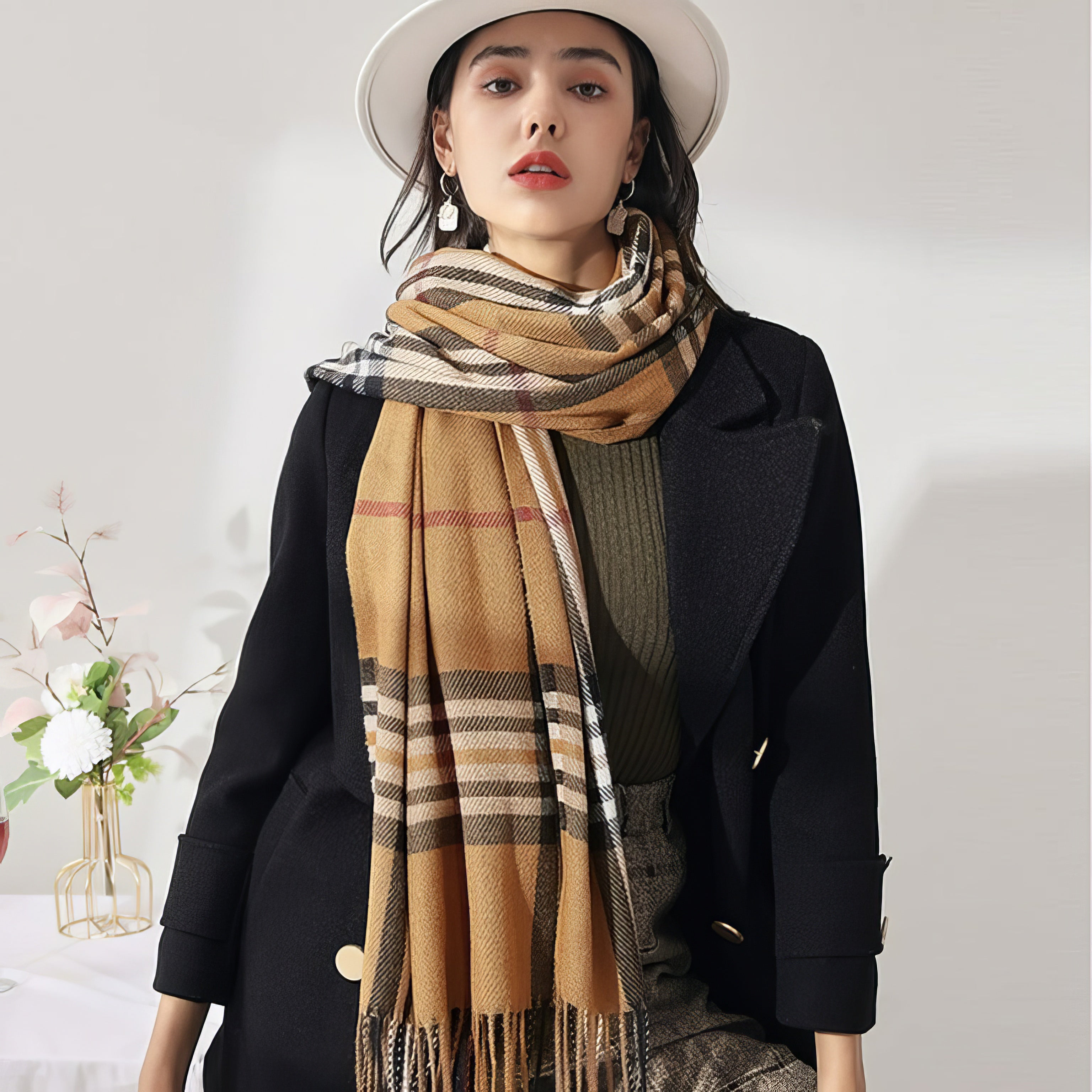 Caldo Plaid Scarf