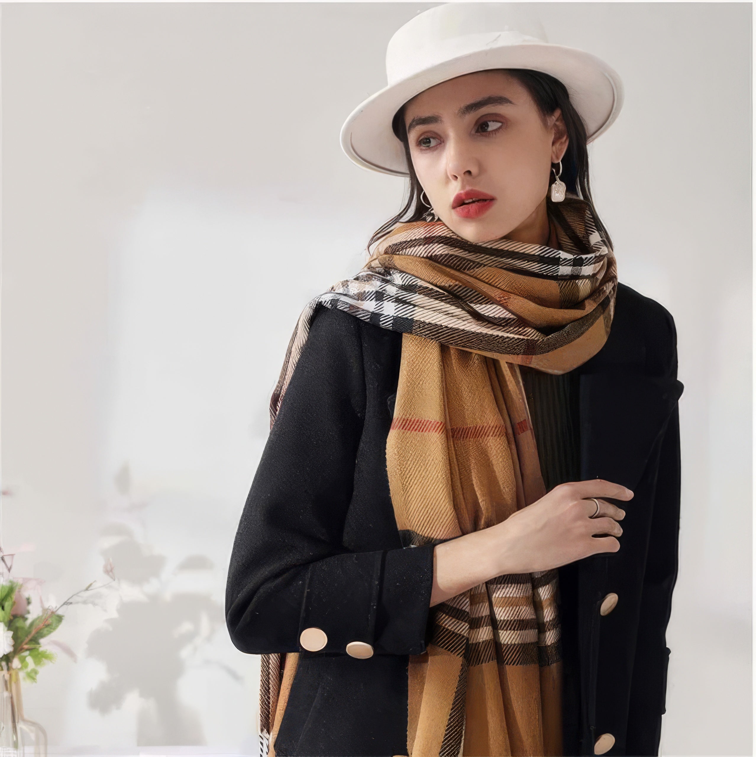 Caldo Plaid Scarf