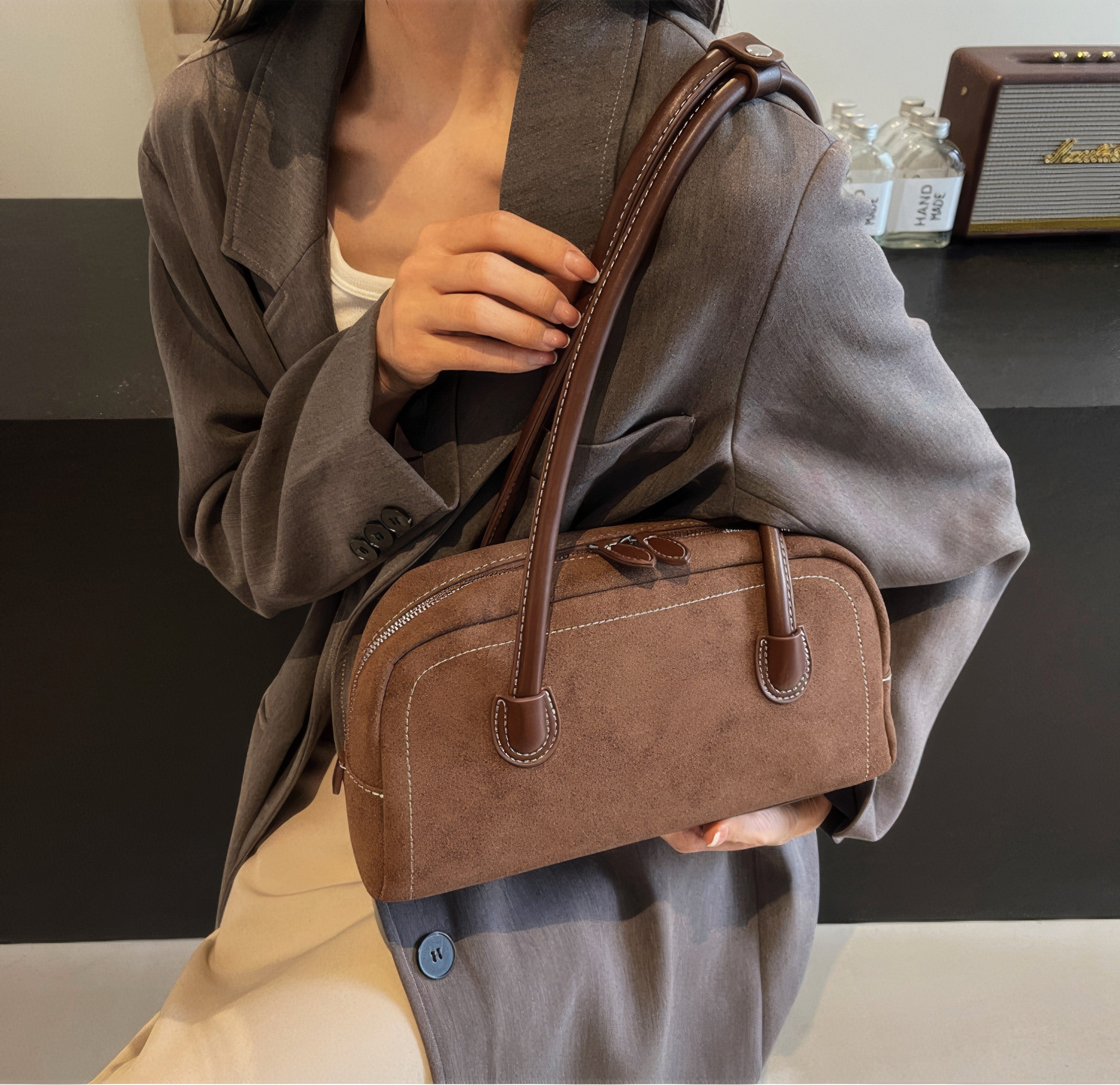 Siena Suede Bag