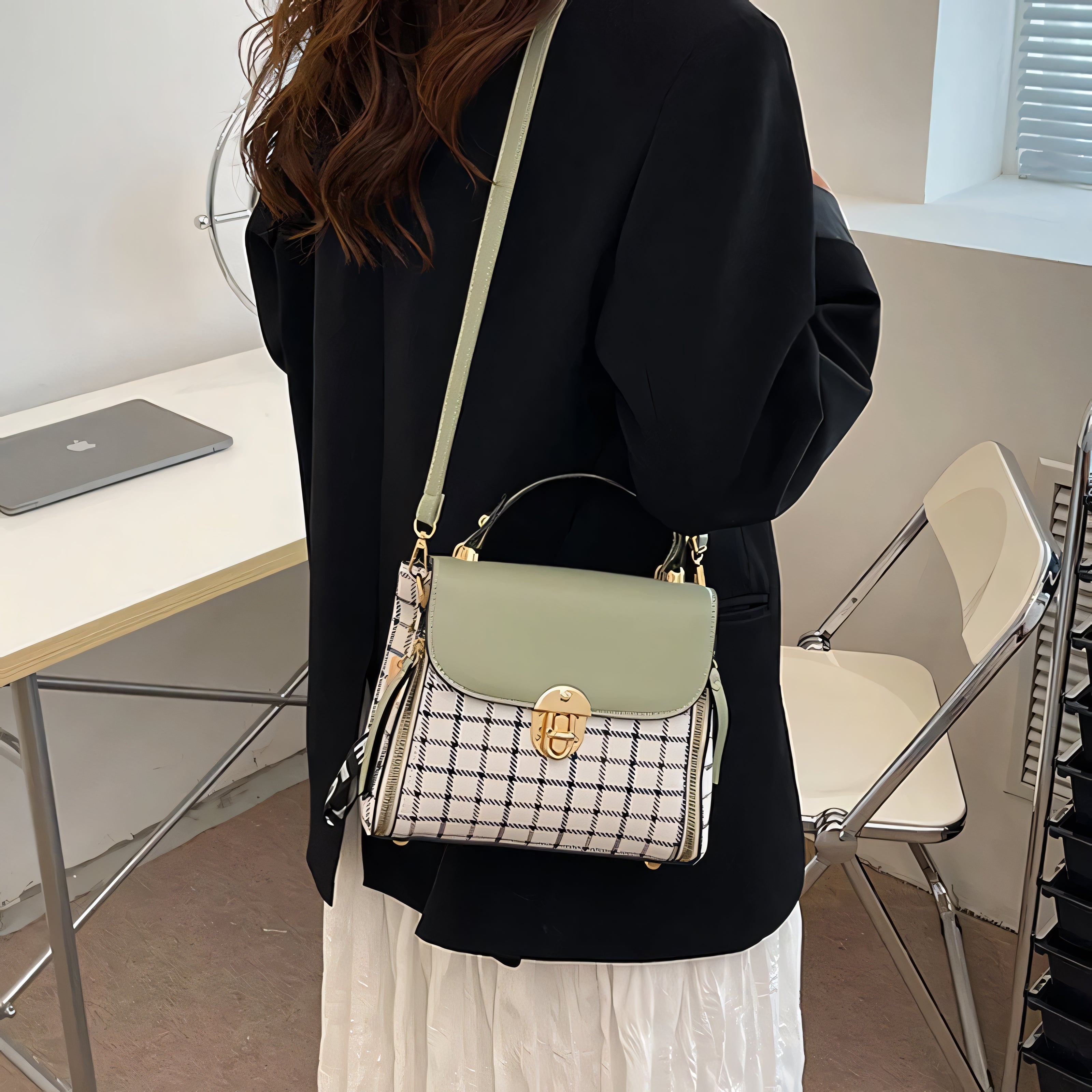 Vittoria Plaid Mini Bag