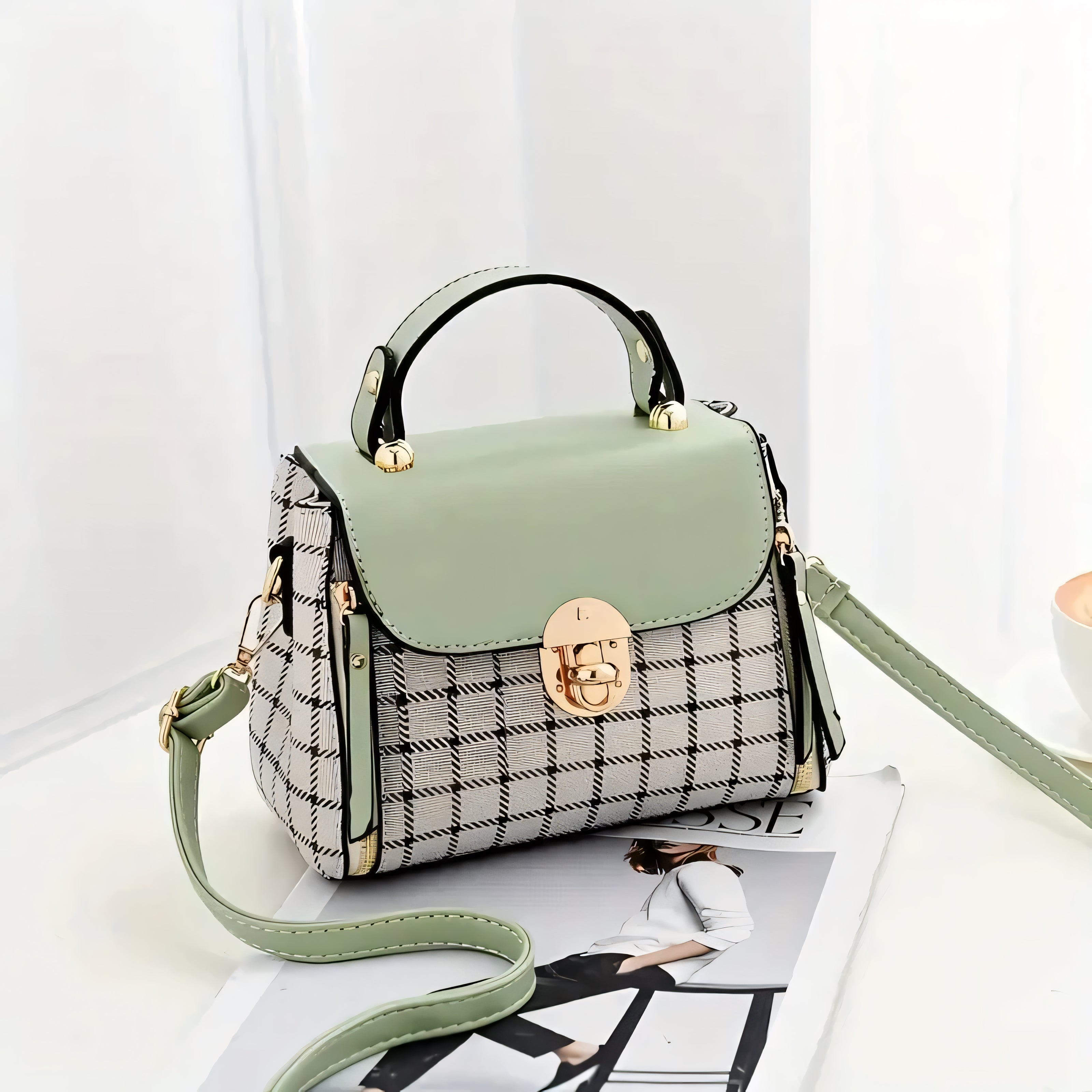 Vittoria Plaid Mini Bag