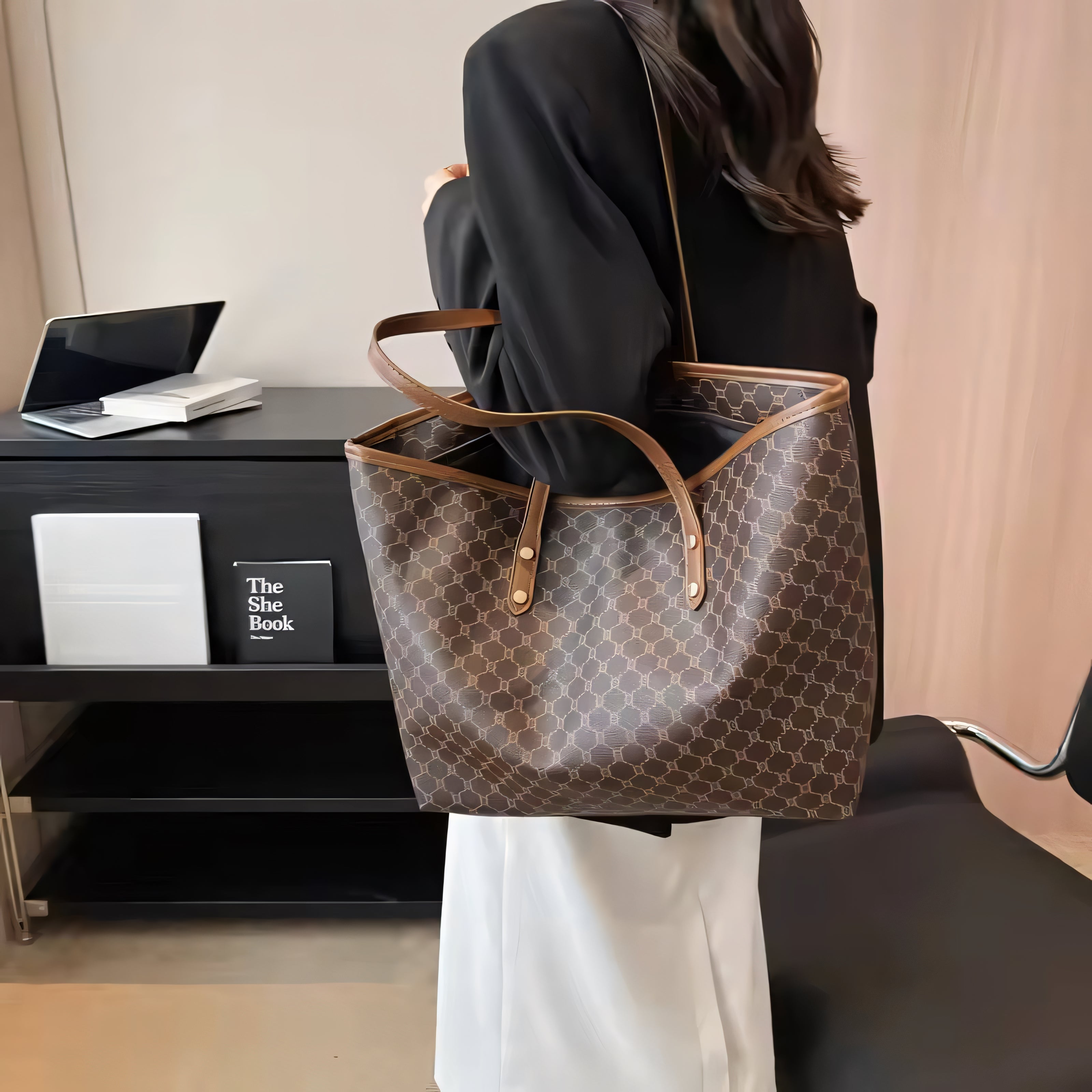 Bellavoro Monogram Tote Handbag