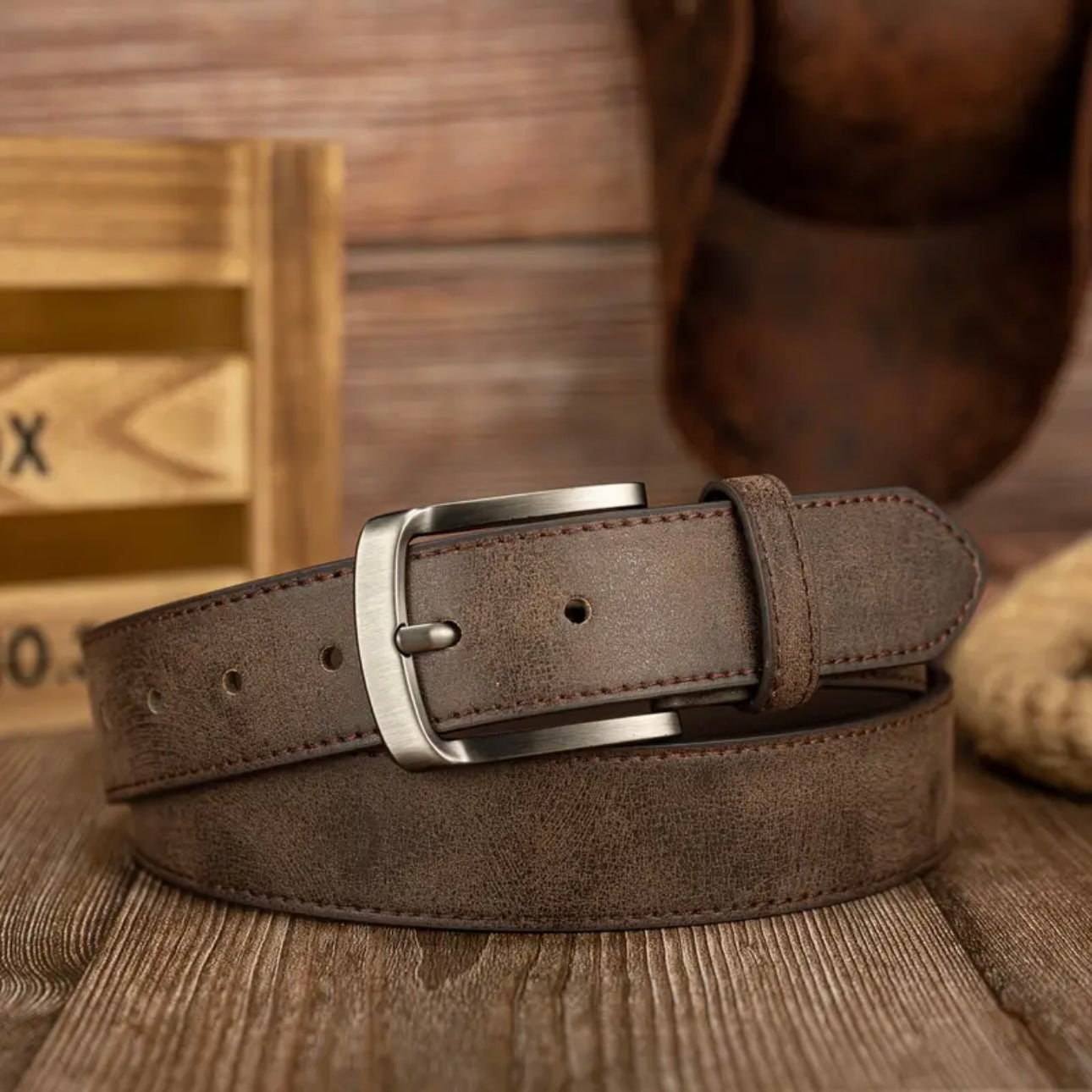 Rustic Leather Belt