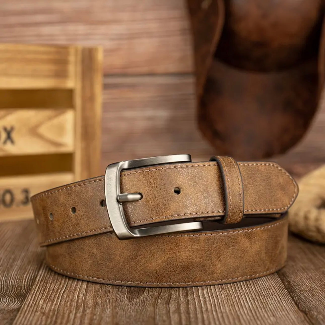 Rustic Leather Belt