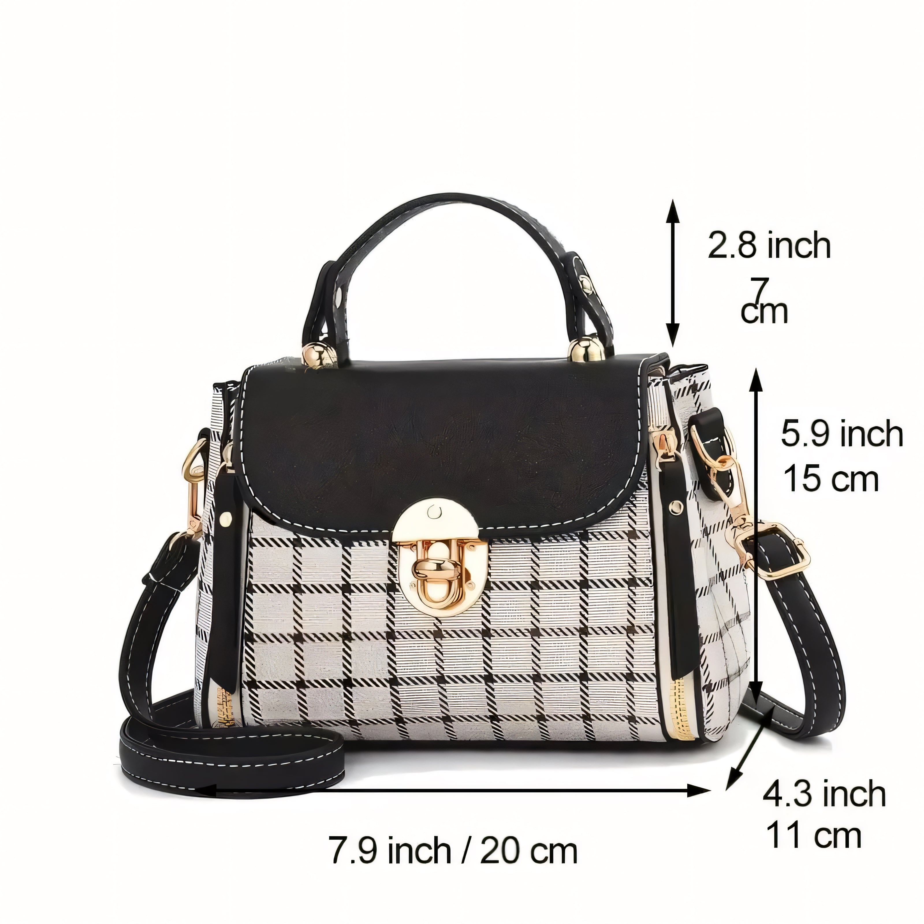 Vittoria Plaid Mini Bag