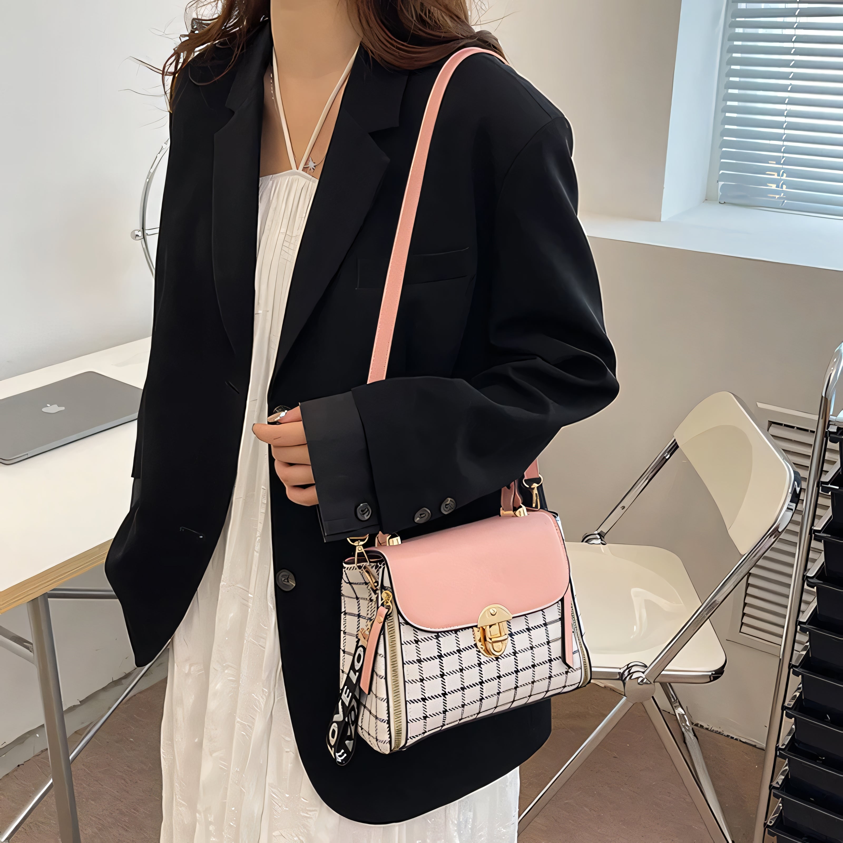 Vittoria Plaid Mini Bag