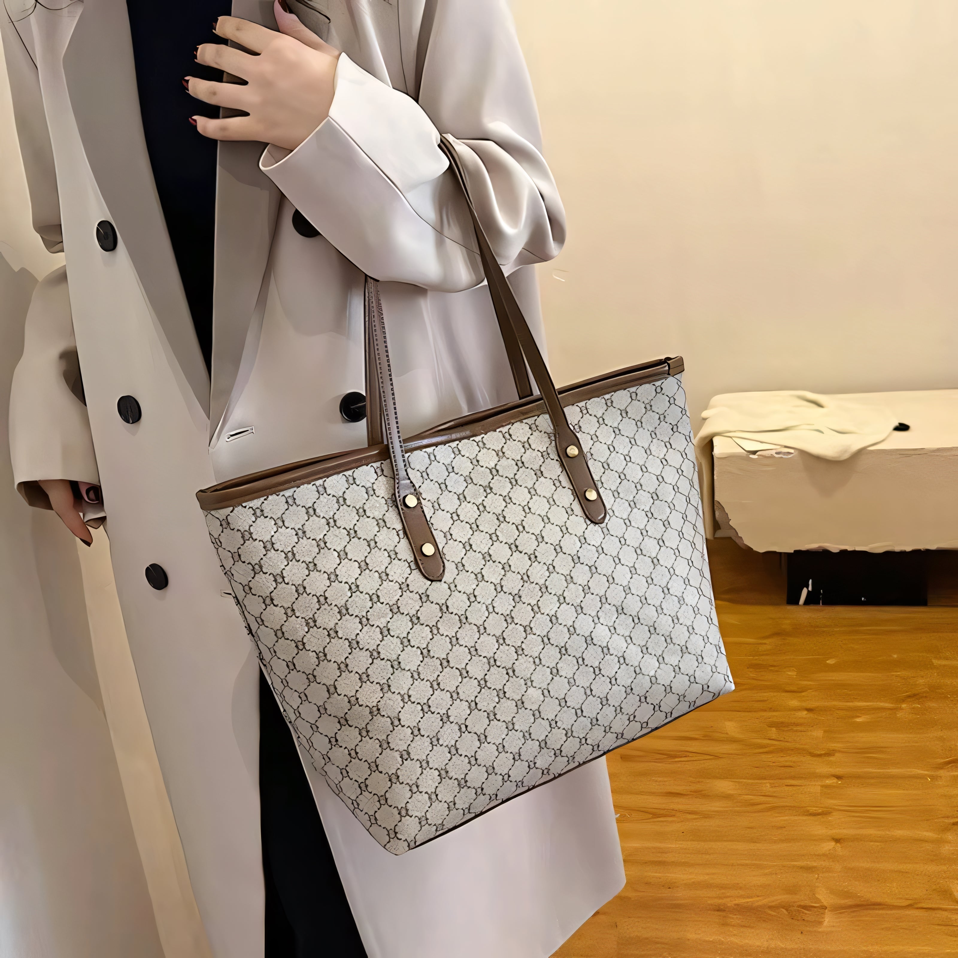 Bellavoro Monogram Tote Handbag