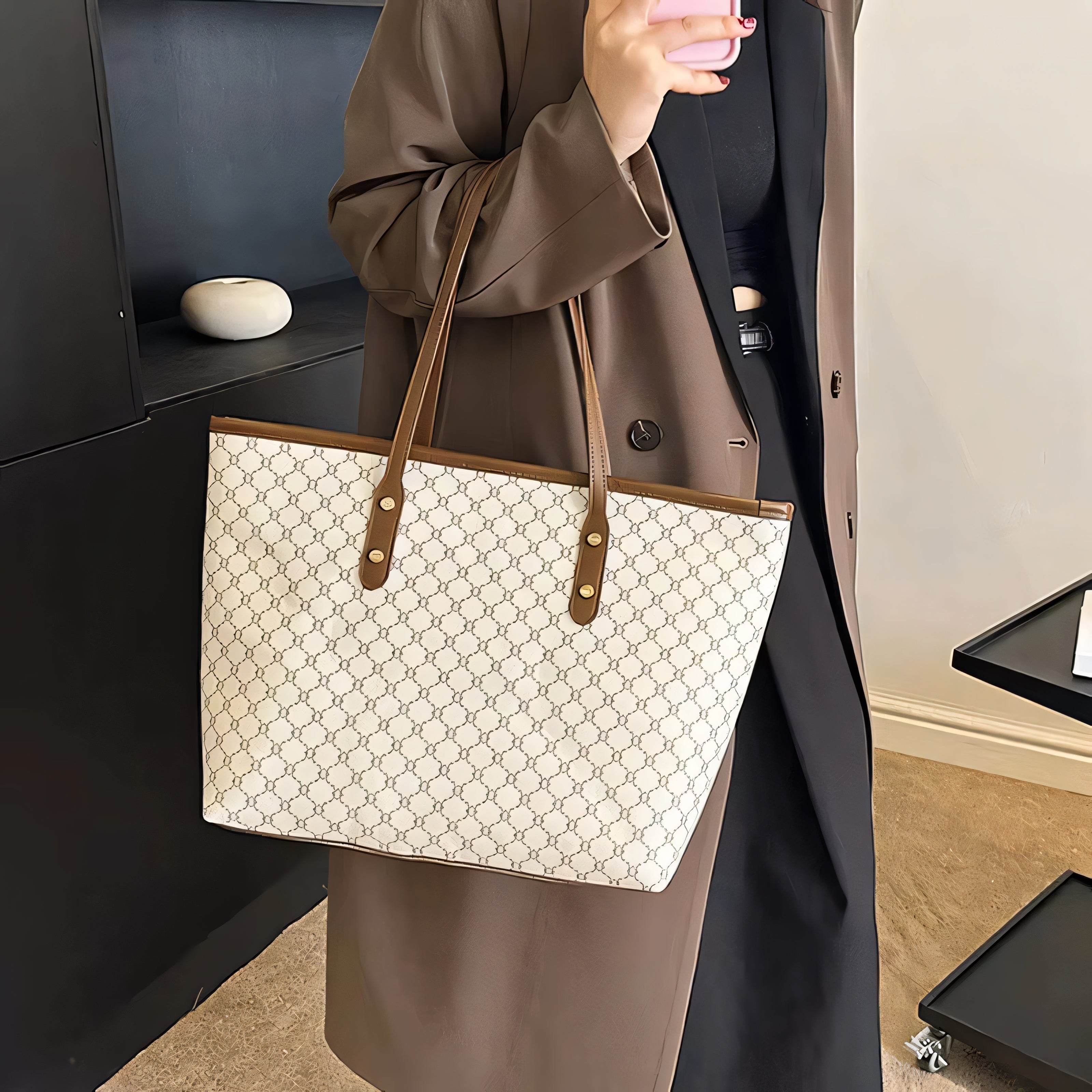 Bellavoro Monogram Tote Handbag