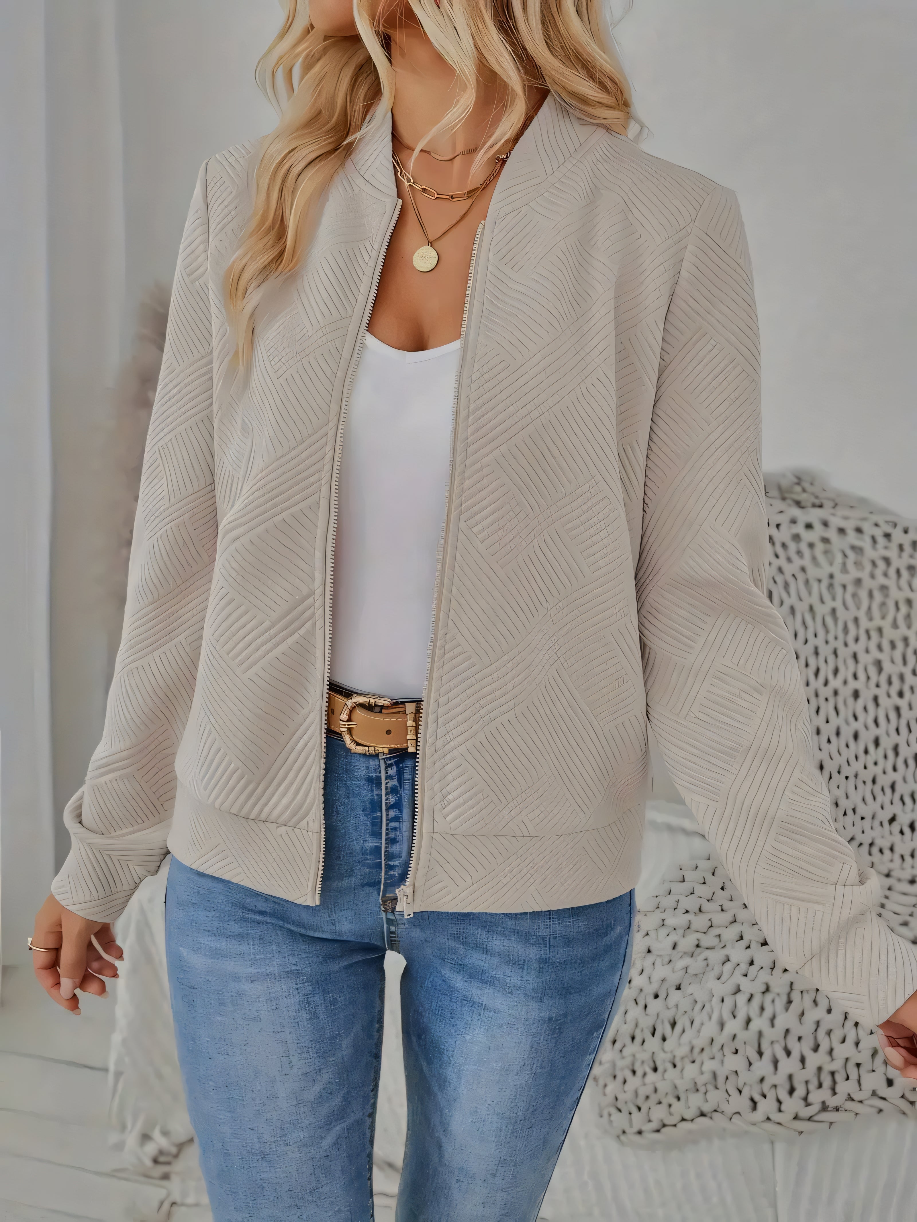 Grisella Quilted Bomber Jacket
